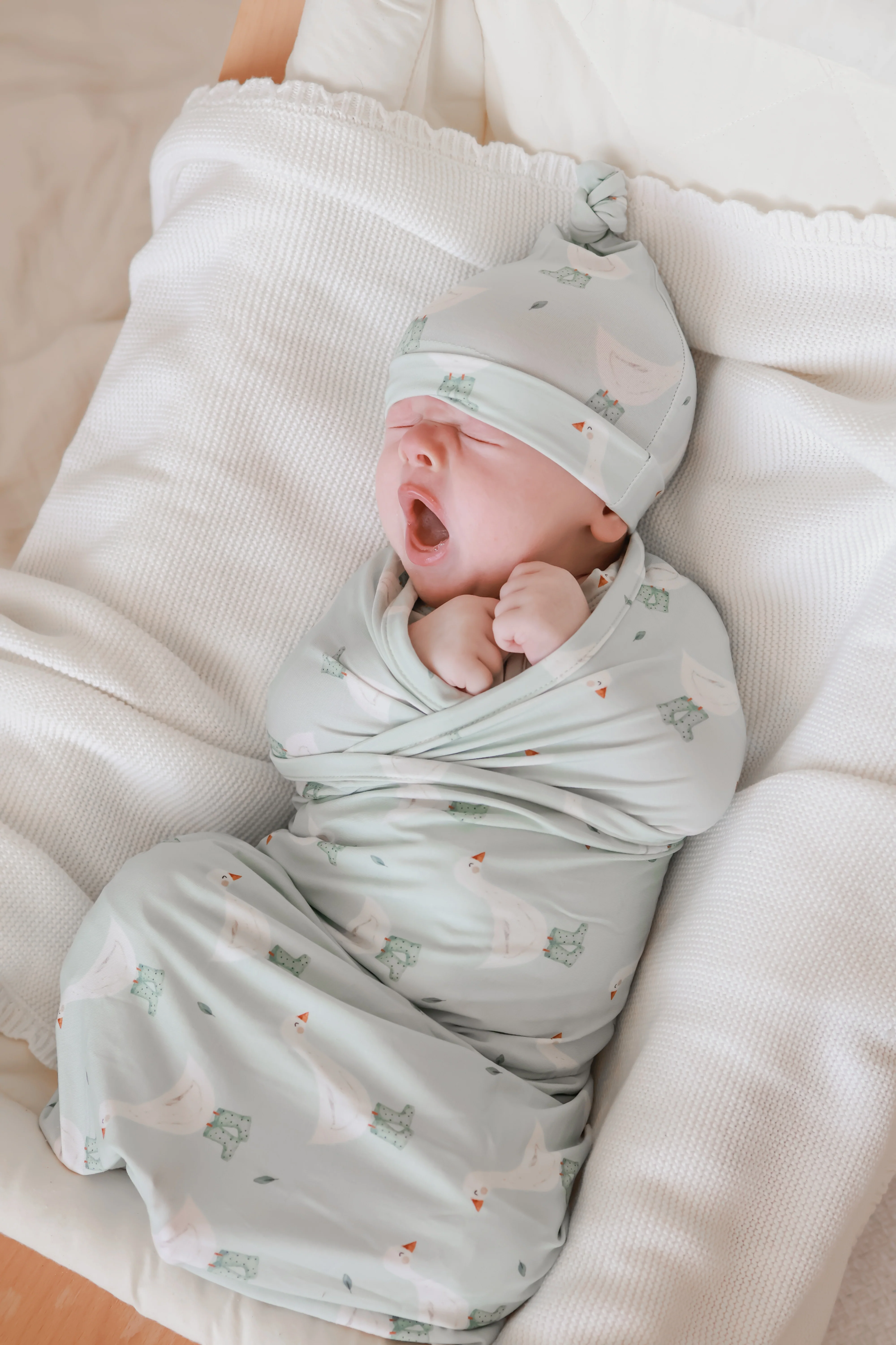 Cotton Swaddle - Puddle Duck - Image 2