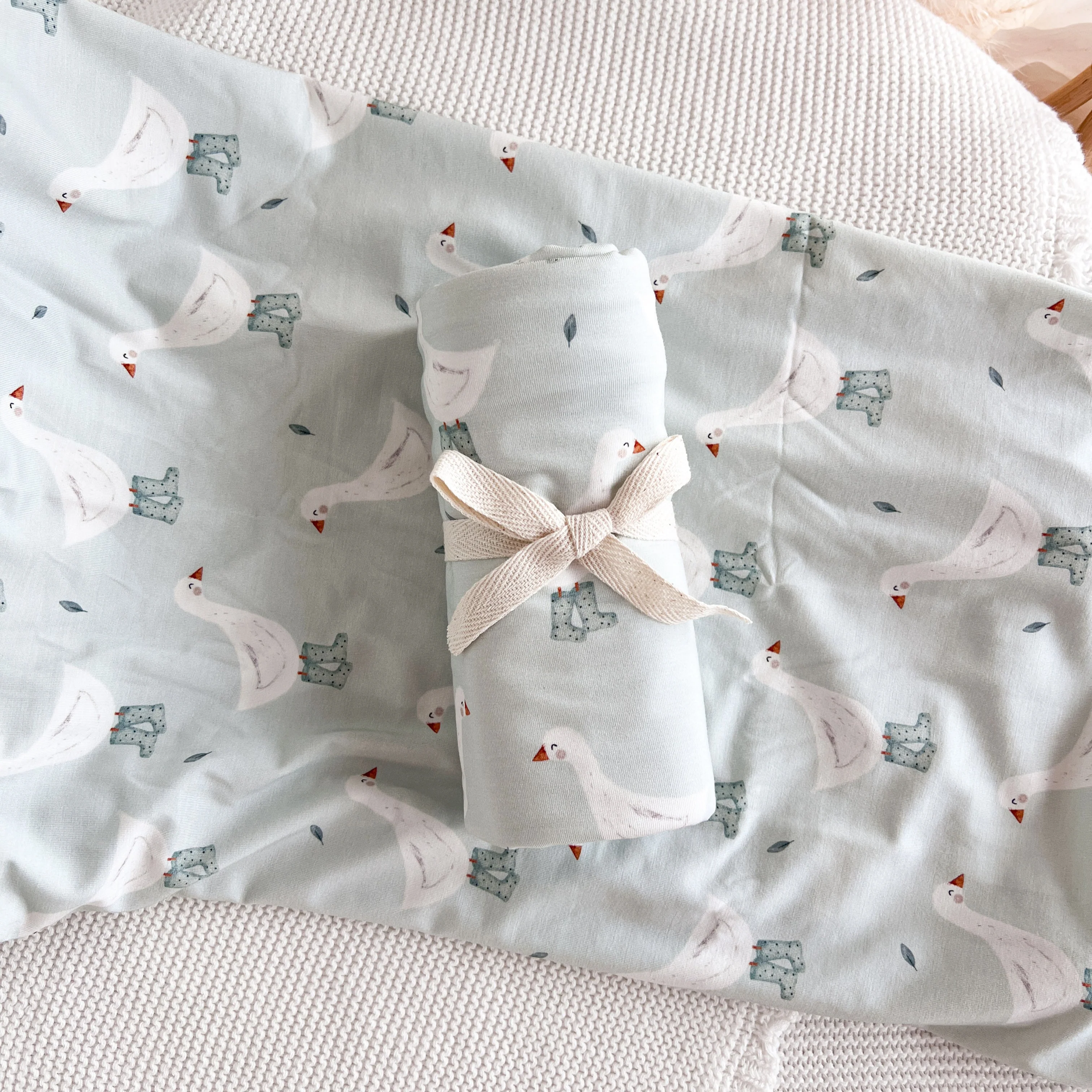 Cotton Swaddle - Puddle Duck - Image 6