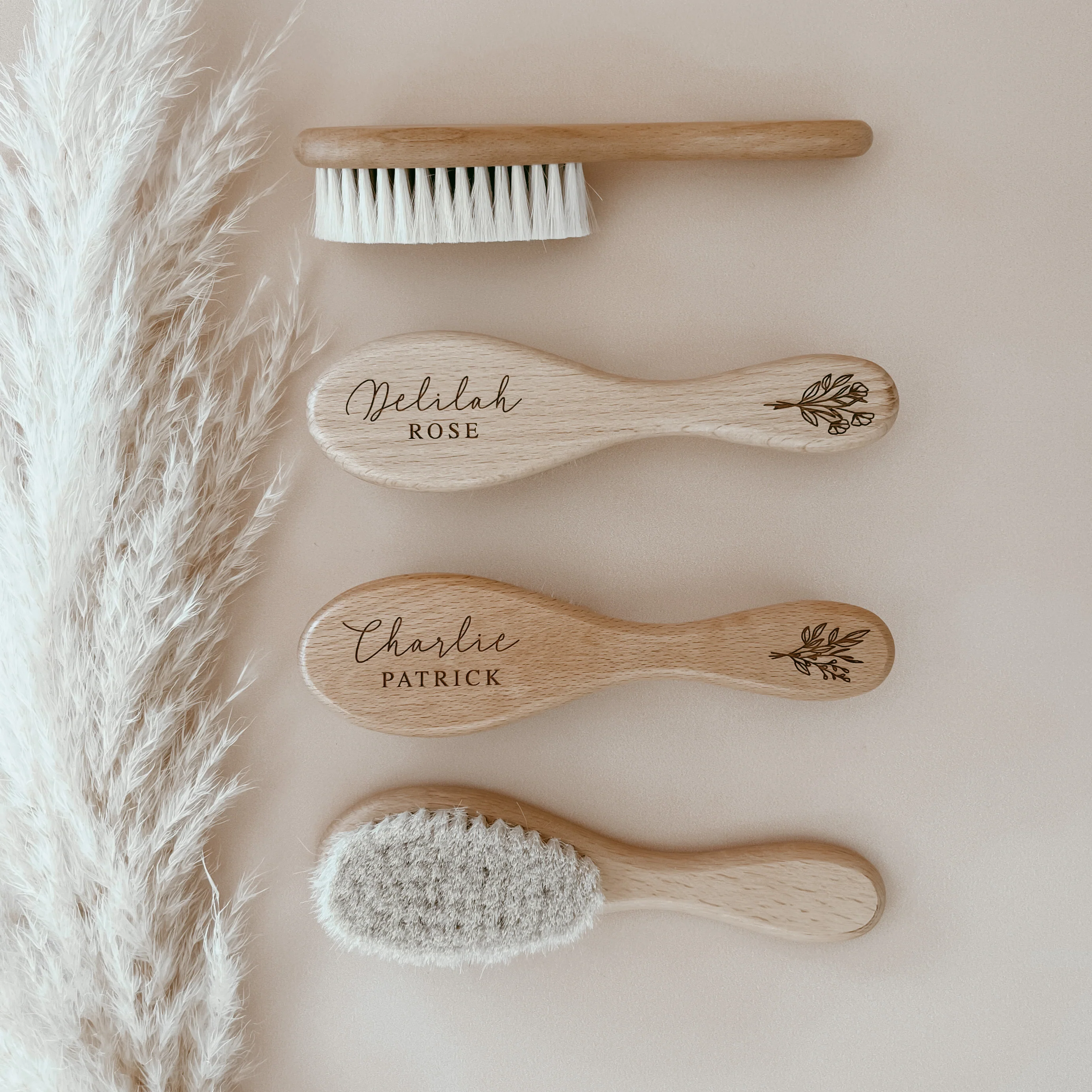 Personalised Wooden Baby Brush - Image 4