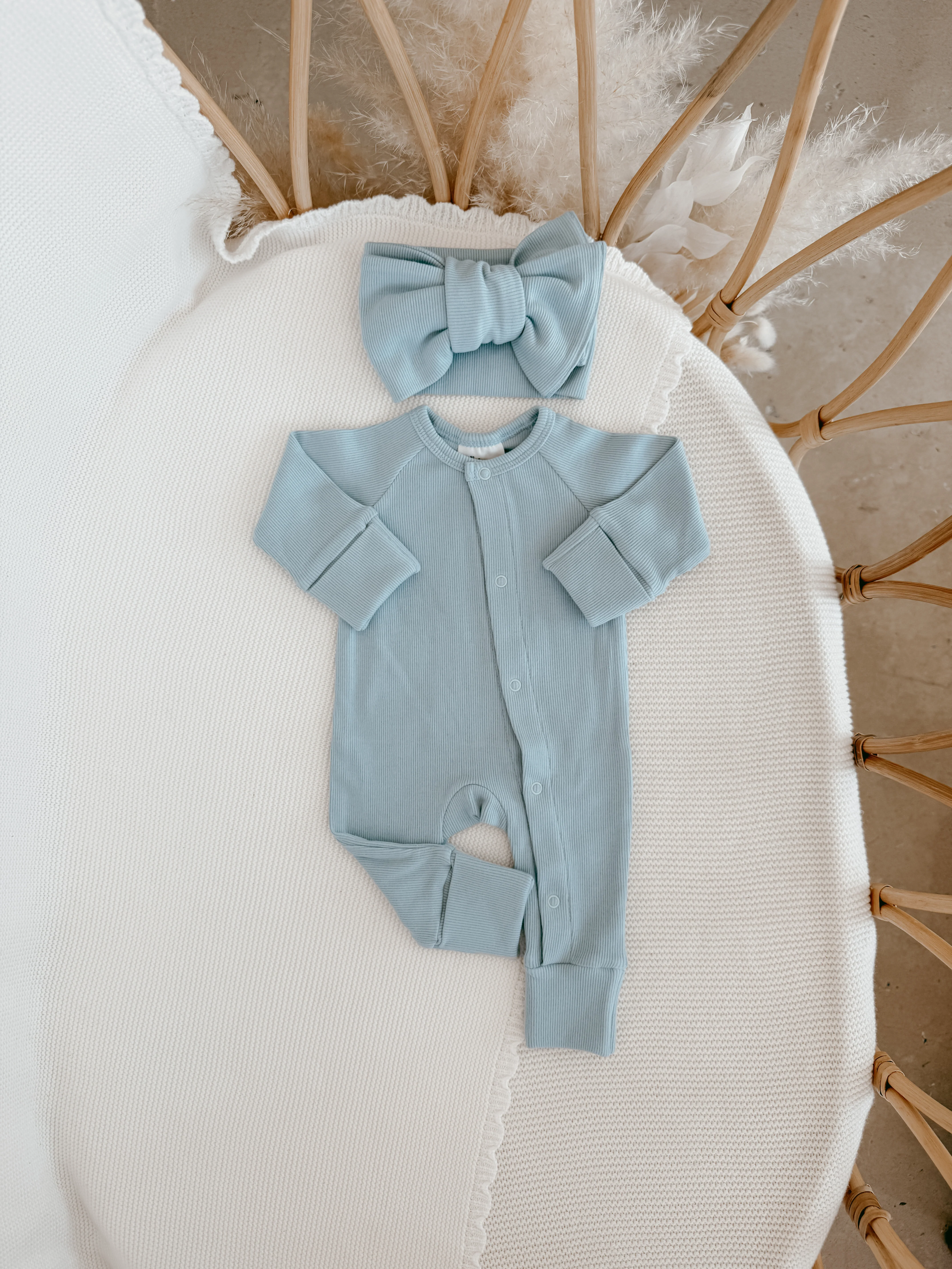 Cotton Topknot - Baby Blue - PRE ORDER - Est. Dispatch Mid-August - Image 2