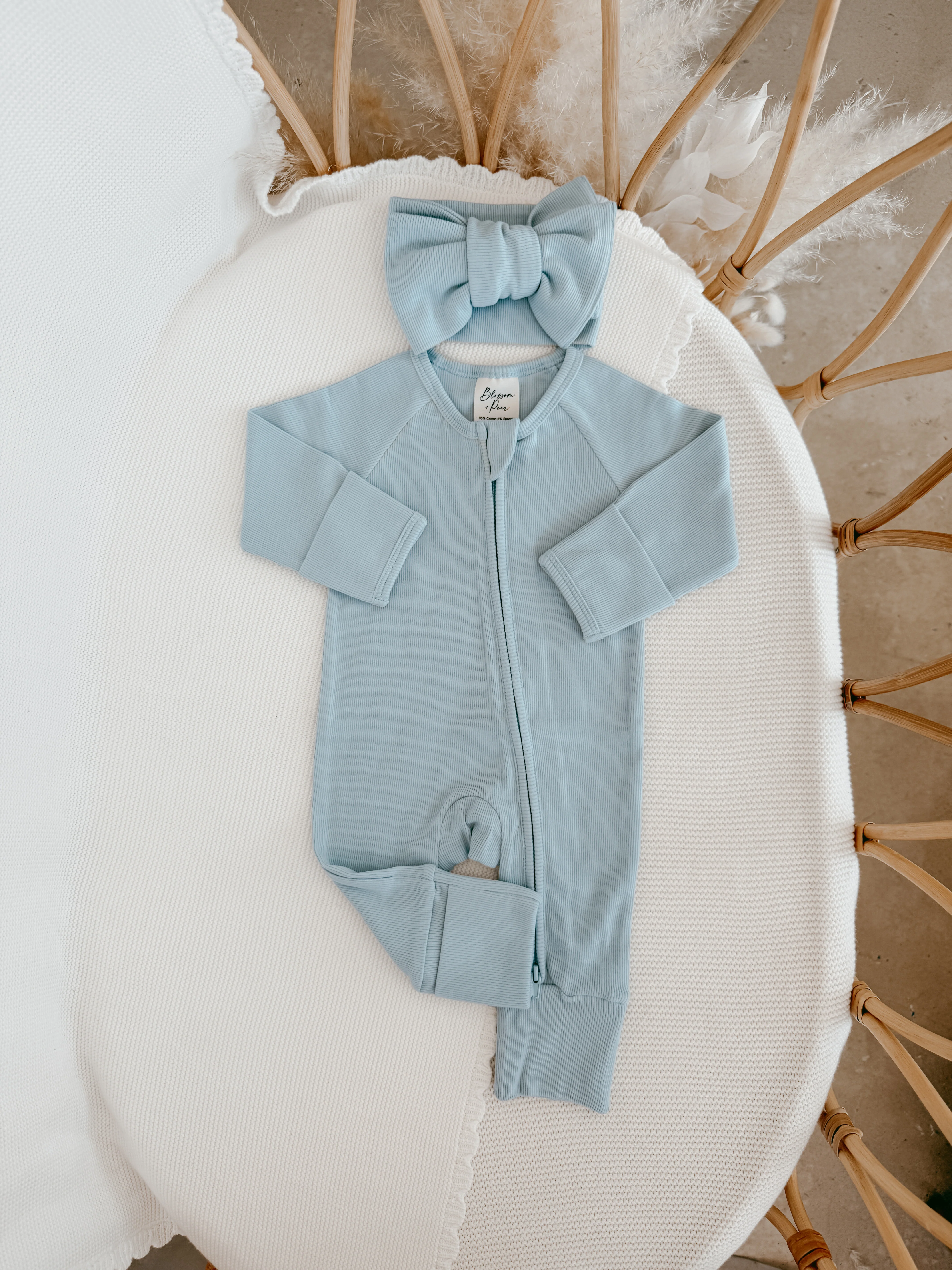 Cotton Topknot - Baby Blue - PRE ORDER - Est. Dispatch Mid-August - Image 3