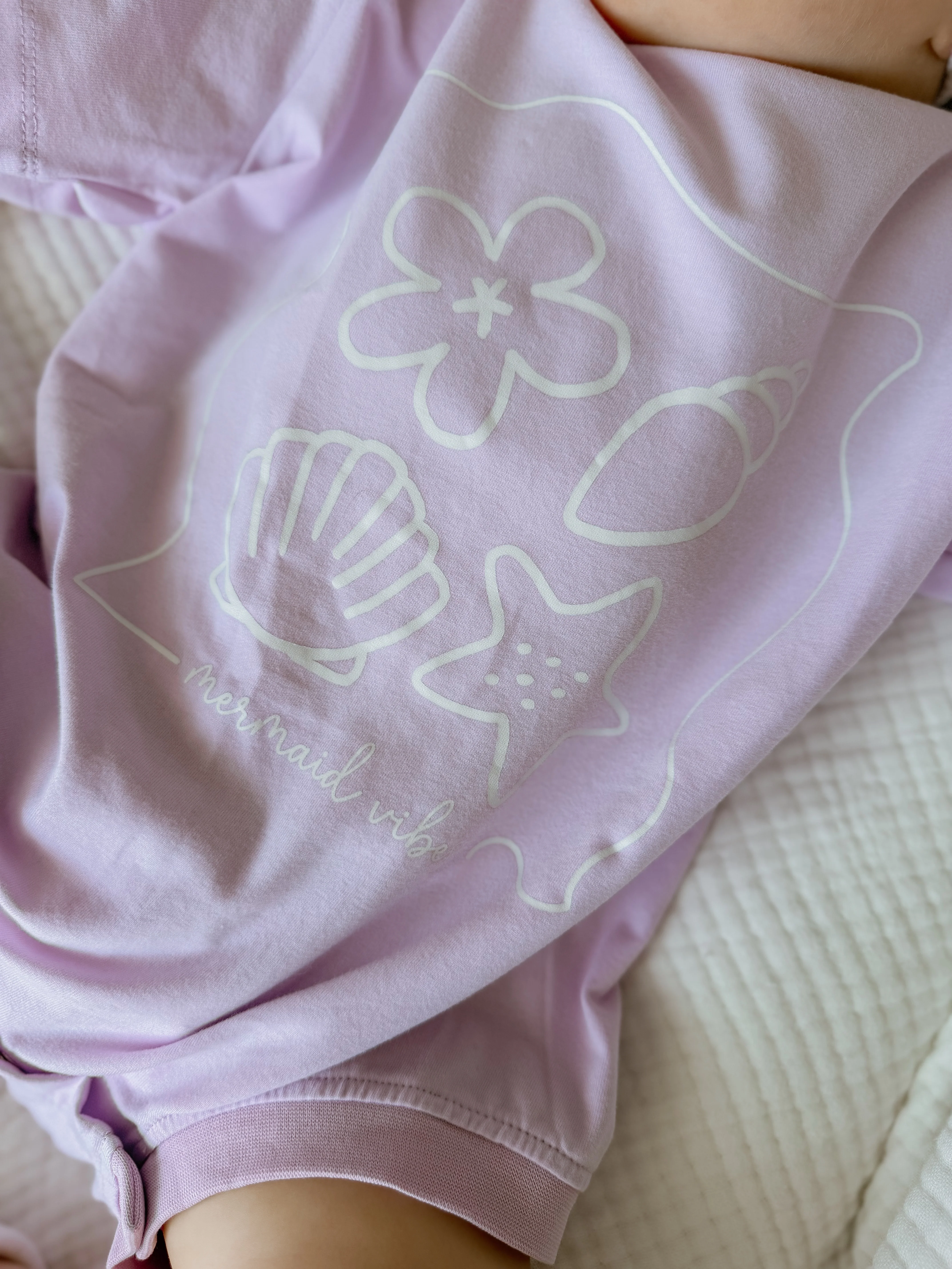 Lavender 'Mermaid Vibes' Oversized Slouch Romper - Image 8