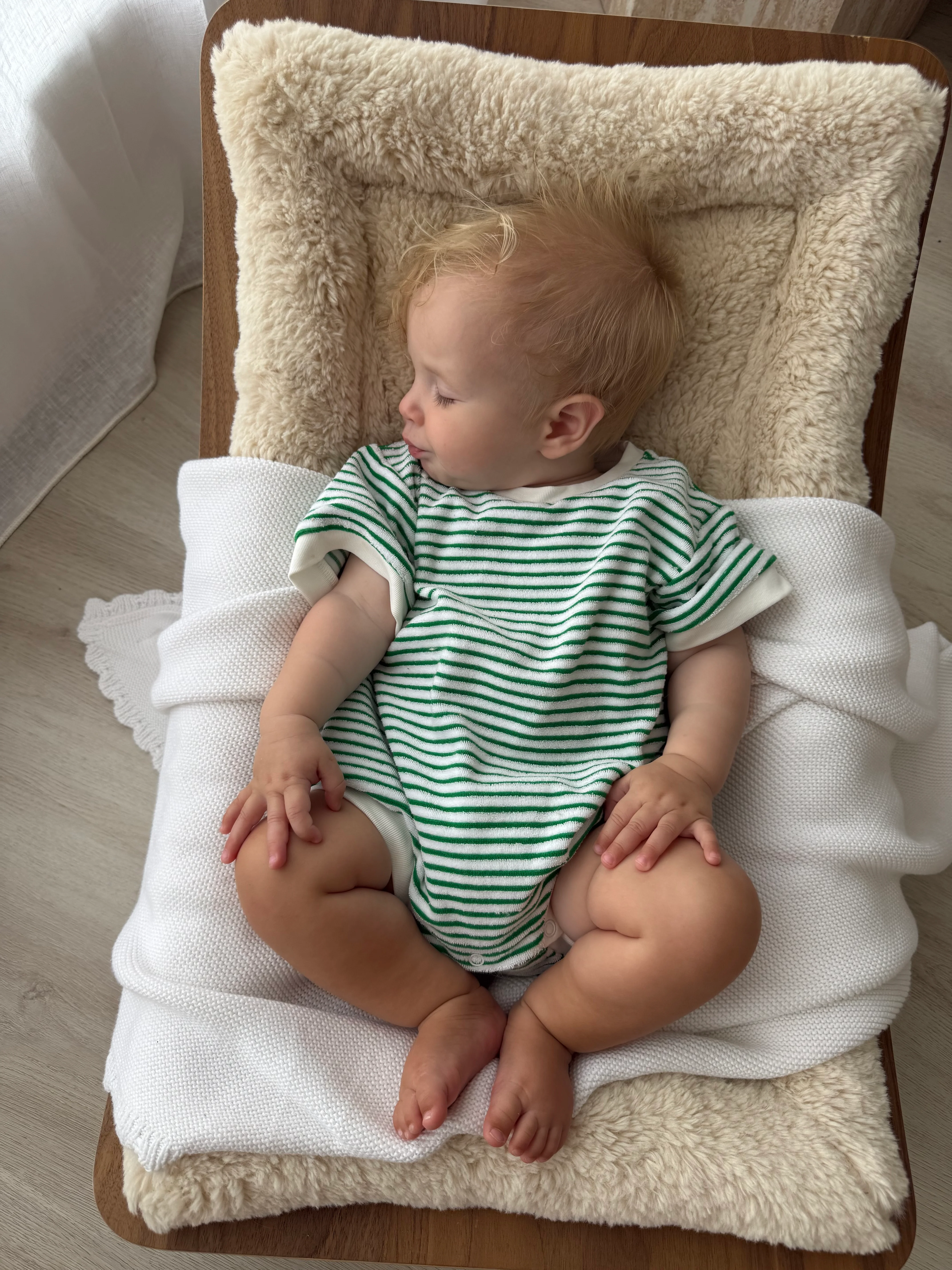 Terry Slouch Romper - Green - Image 5
