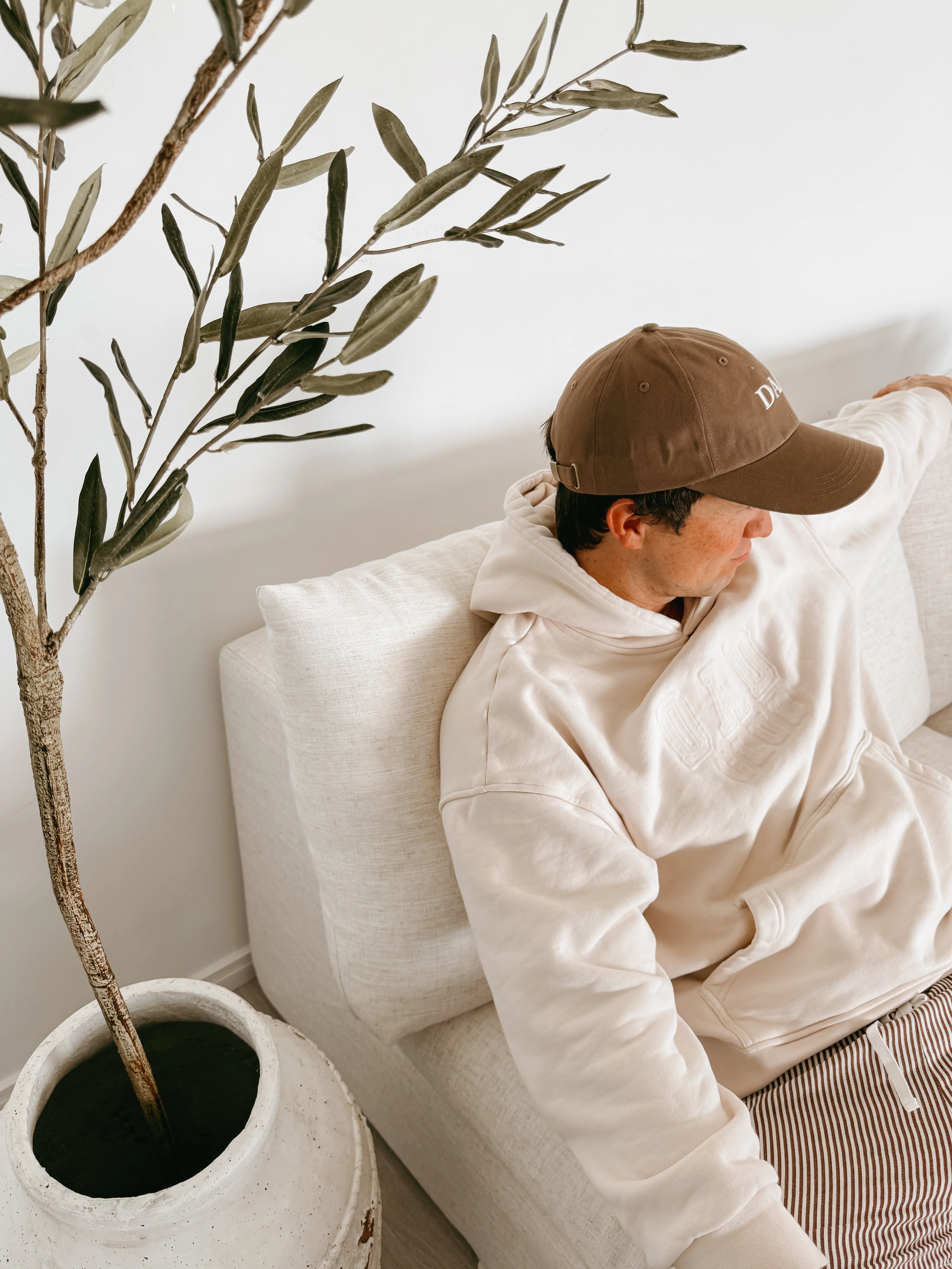The 'Dad Club' Hoodie - Cream - Image 5
