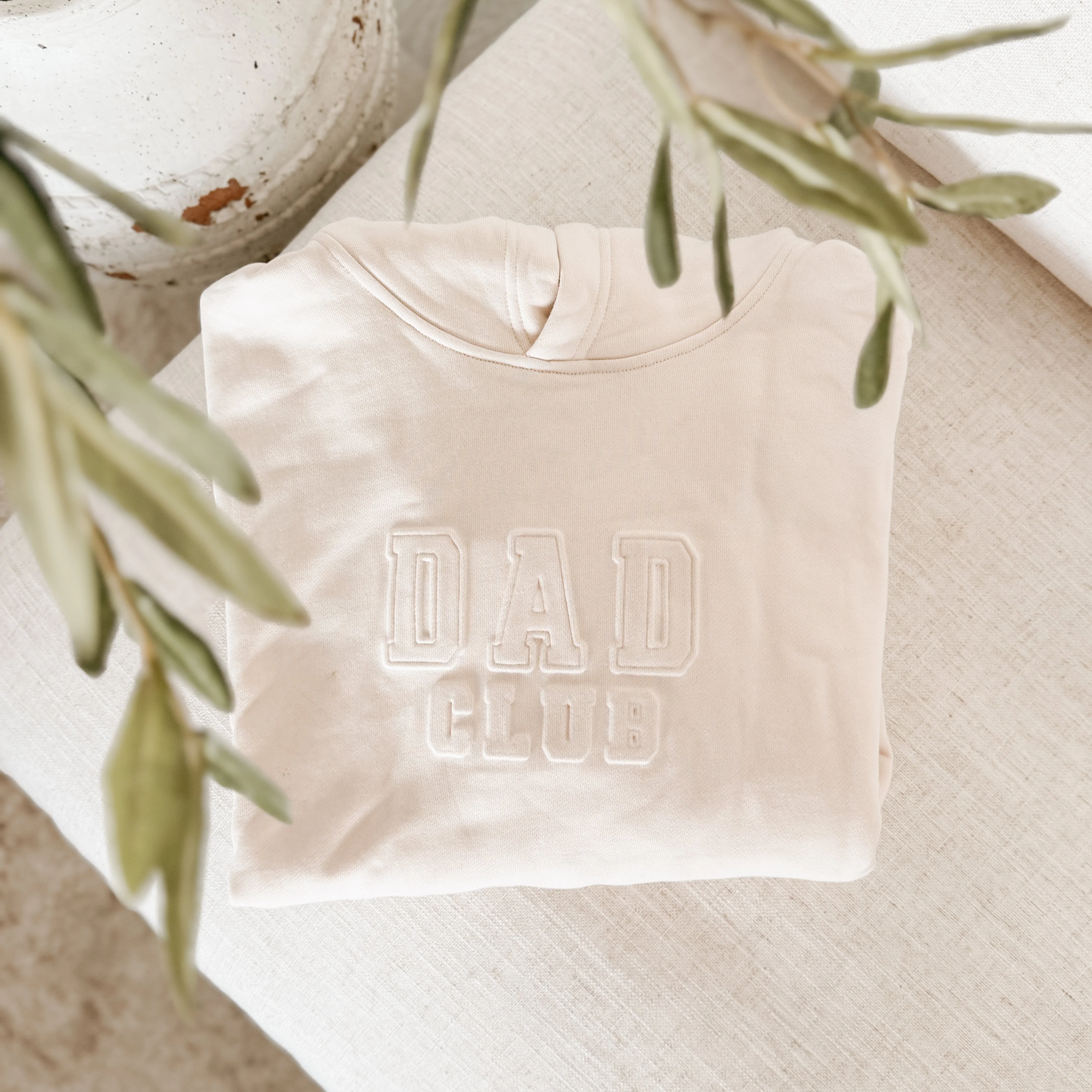 The 'Dad Club' Hoodie - Cream - Image 7