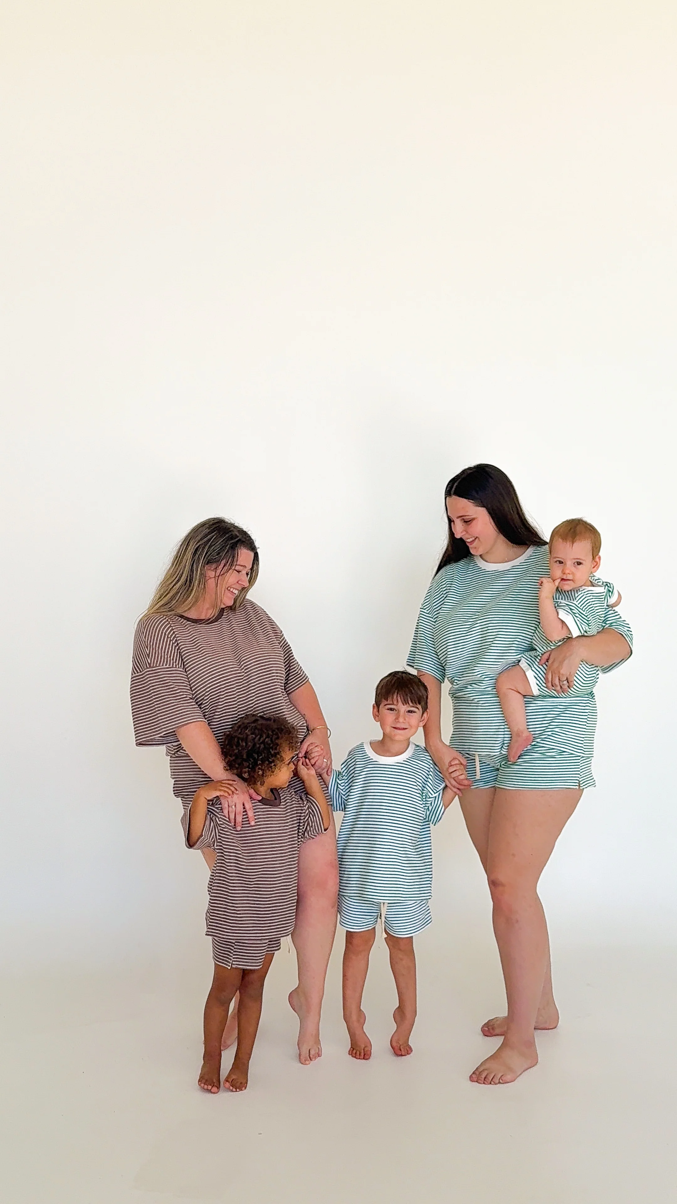 Kids Stripe Terry Set - Cocoa - Image 5