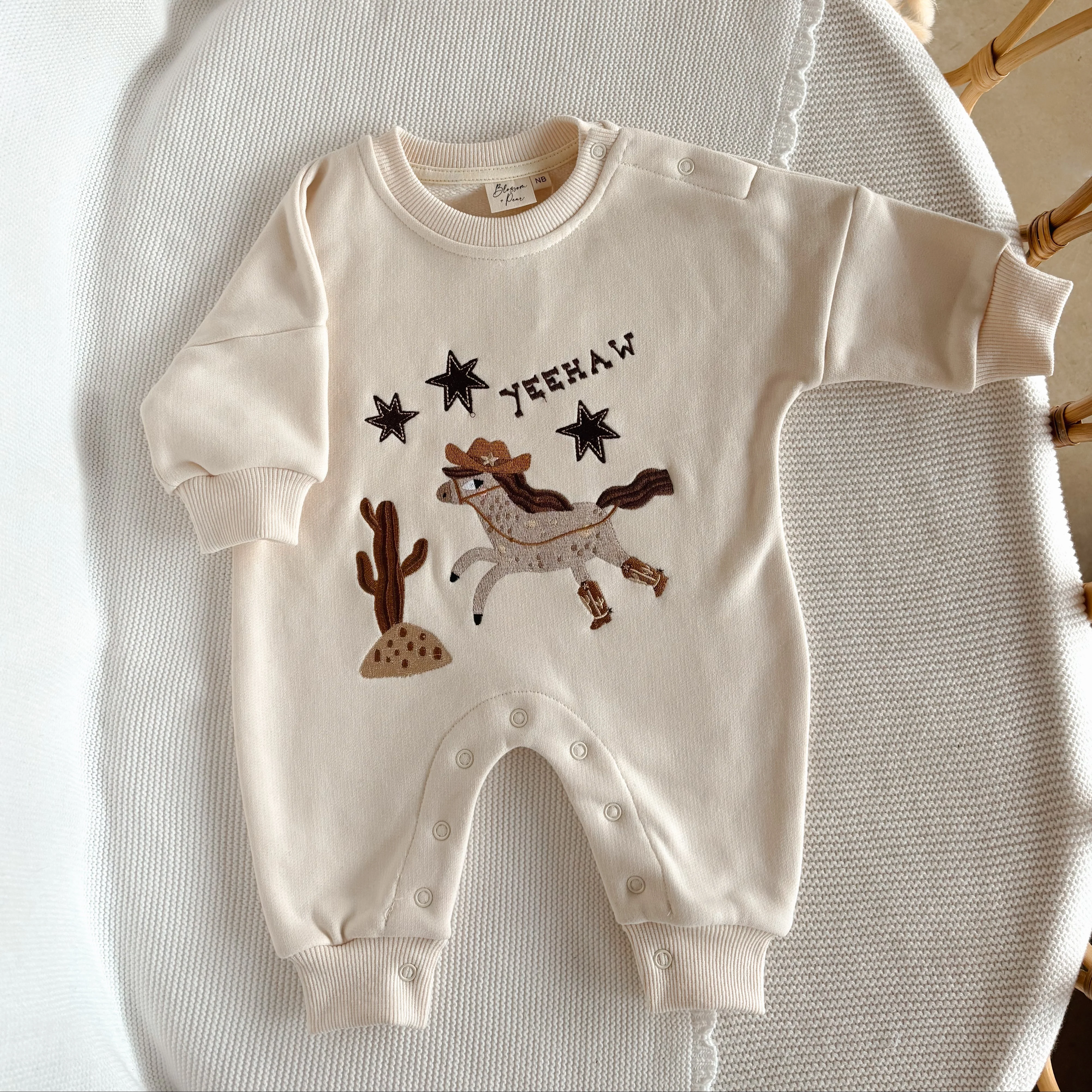 'Yeehaw' Lounge Suit - Sand - Image 4